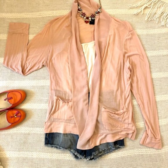 Ann Taylor Sweaters - 3/$12 Anne Taylor Loft Pink Cardigan Petite (L)
